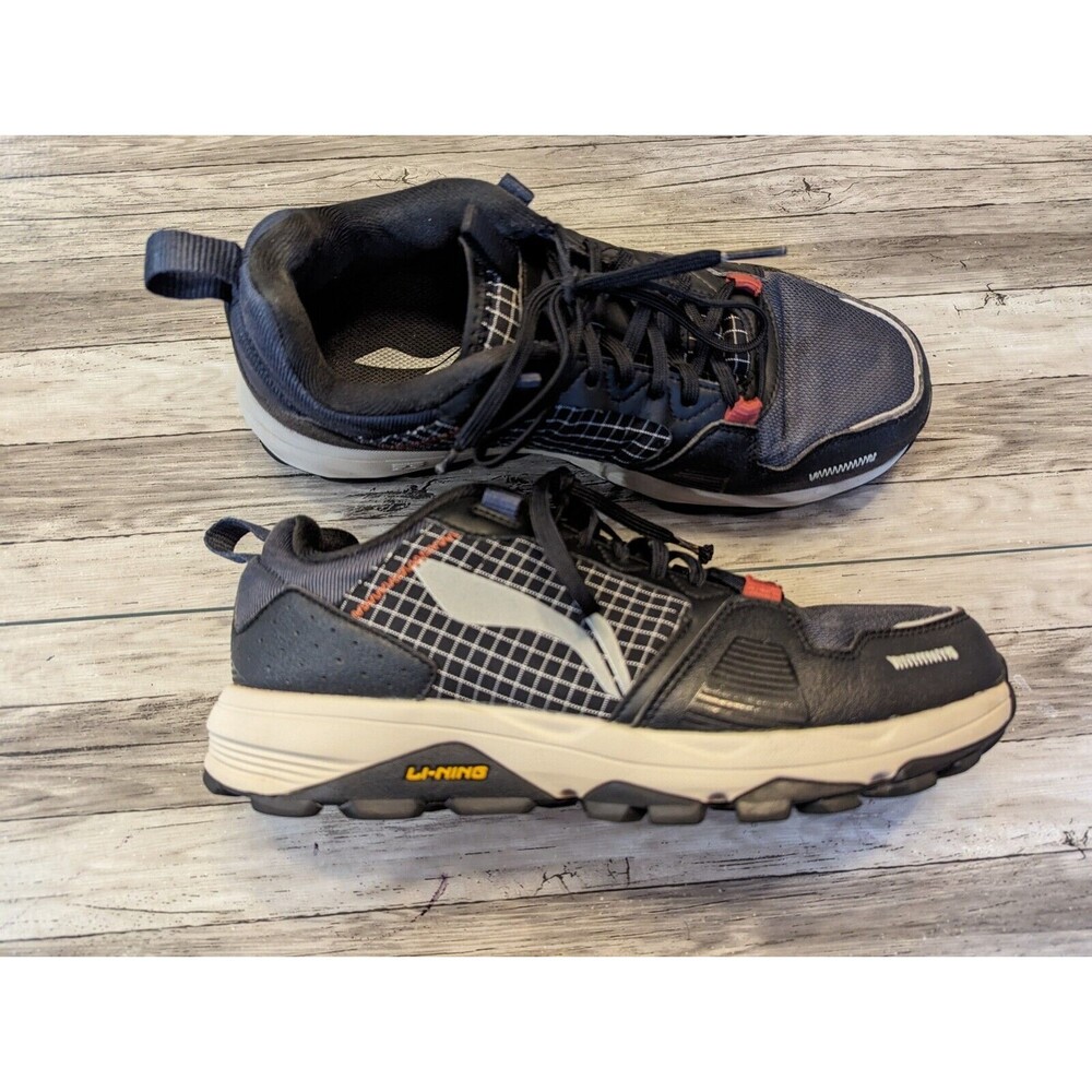 Li-Ning Mens Size 8 Basketball Running Shoes ARDR007-3 Black